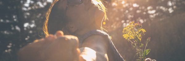 Running In Sunset. Lifestyle Concept. Hipster Woman Running In S