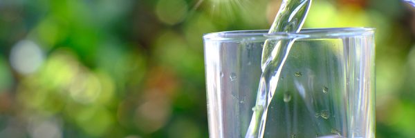Drinking Water And A Glass Of Mineral Water, Health Care Concept
