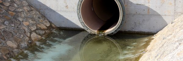 Large Diameter Plastic Pipe Storm Drain Drainage Outlet Covered